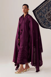 Qalamkar Qline Embroidered Linen Unstitched 3Pc Suit QLW-07 MAHEEN