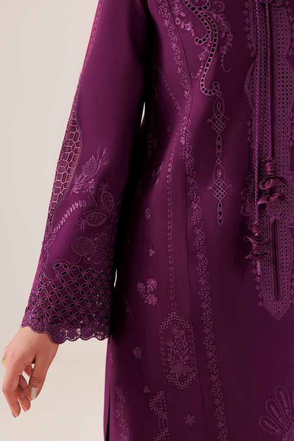 Qalamkar Qline Embroidered Linen Unstitched 3Pc Suit QLW-07 MAHEEN