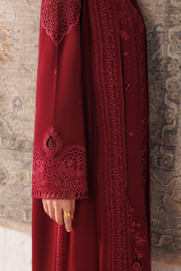 Qalamkar Qline Embroidered Linen Unstitched 3Pc Suit QLW-08 NEIRAH