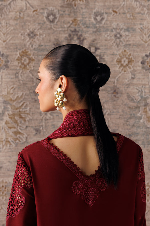 Qalamkar Qline Embroidered Linen Unstitched 3Pc Suit QLW-08 NEIRAH