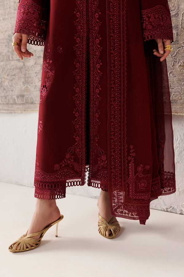 Qalamkar Qline Embroidered Linen Unstitched 3Pc Suit QLW-08 NEIRAH