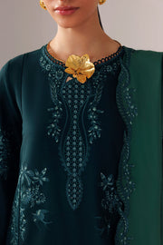 Qalamkar Qline Embroidered Linen Unstitched 3Pc Suit QLW-09 ROMA