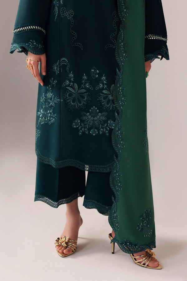 Qalamkar Qline Embroidered Linen Unstitched 3Pc Suit QLW-09 ROMA