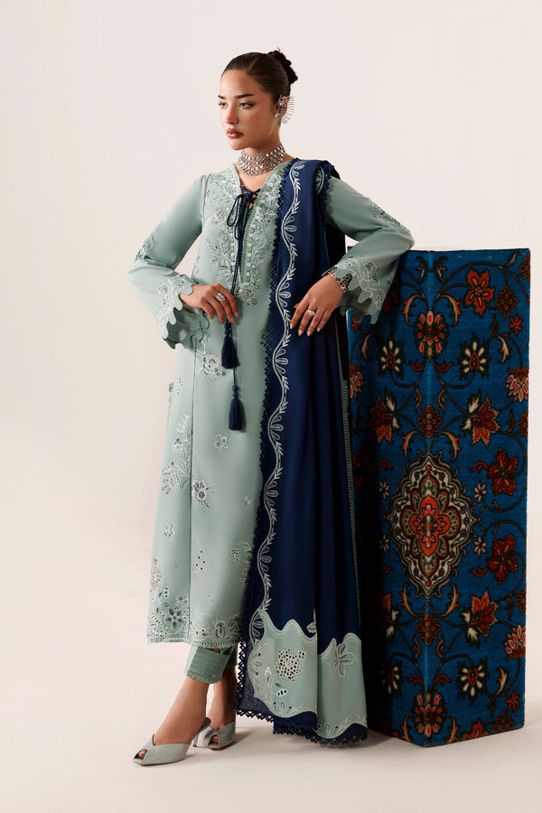 Qalamkar Qline Embroidered Linen Unstitched 3Pc Suit QLW-11 TALIYA