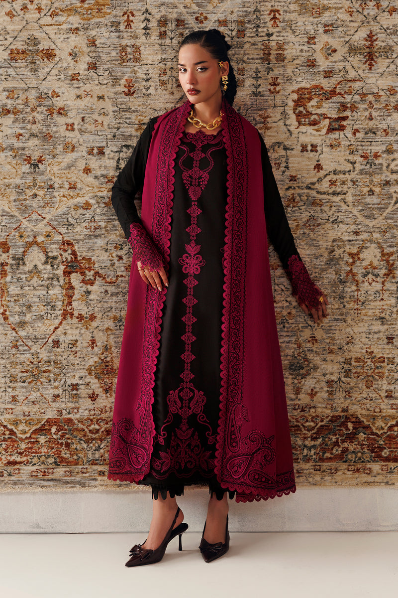 Qalamkar Qline Embroidered Linen Unstitched 3Pc Suit QLW-12 YANI