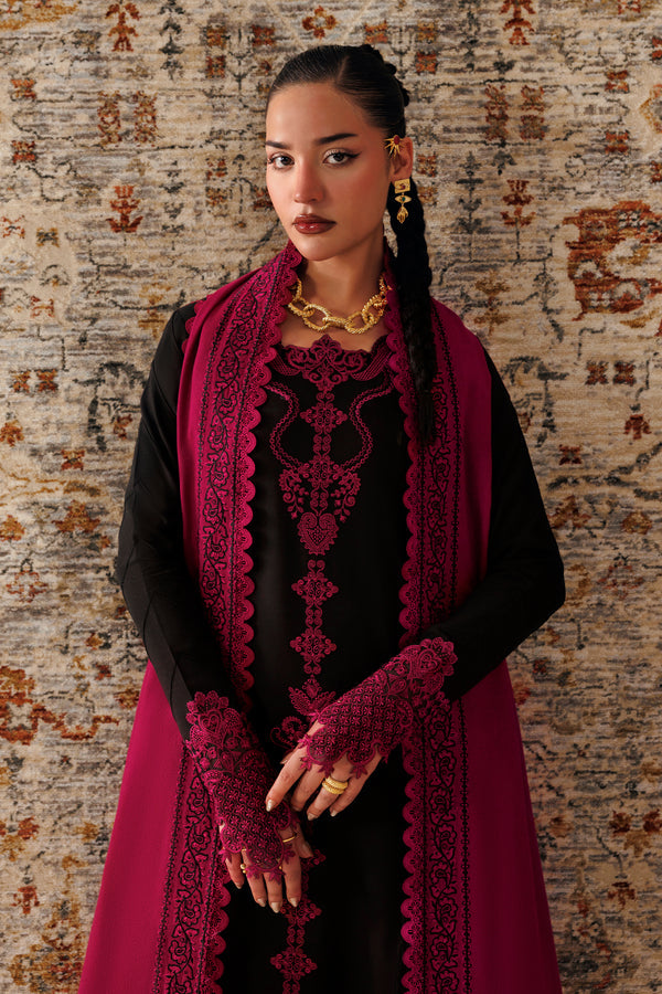 Qalamkar Qline Embroidered Linen Unstitched 3Pc Suit QLW-12 YANI