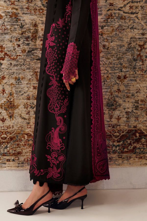 Qalamkar Qline Embroidered Linen Unstitched 3Pc Suit QLW-12 YANI