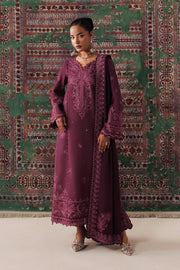 Qalamkar Qline Embroidered Linen Unstitched 3Pc Suit QLW-14 FARWA