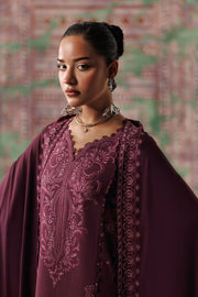 Qalamkar Qline Embroidered Linen Unstitched 3Pc Suit QLW-14 FARWA