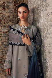 Qalamkar Qline Embroidered Linen Unstitched 3Pc Suit QLW-15 GINA