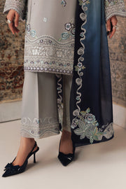 Qalamkar Qline Embroidered Linen Unstitched 3Pc Suit QLW-15 GINA