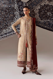 Qalamkar Qline Embroidered Linen Unstitched 3Pc Suit QLW-16 HAMNA