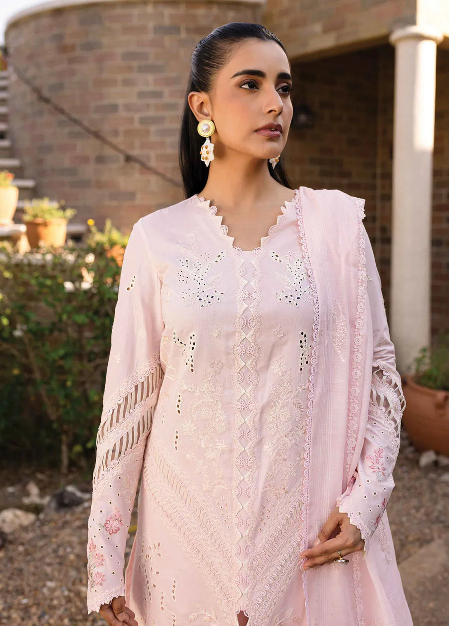 Qalamkar Qline Embroidered Lawn Unstitched 3Pc Suit QM-03 RUNE