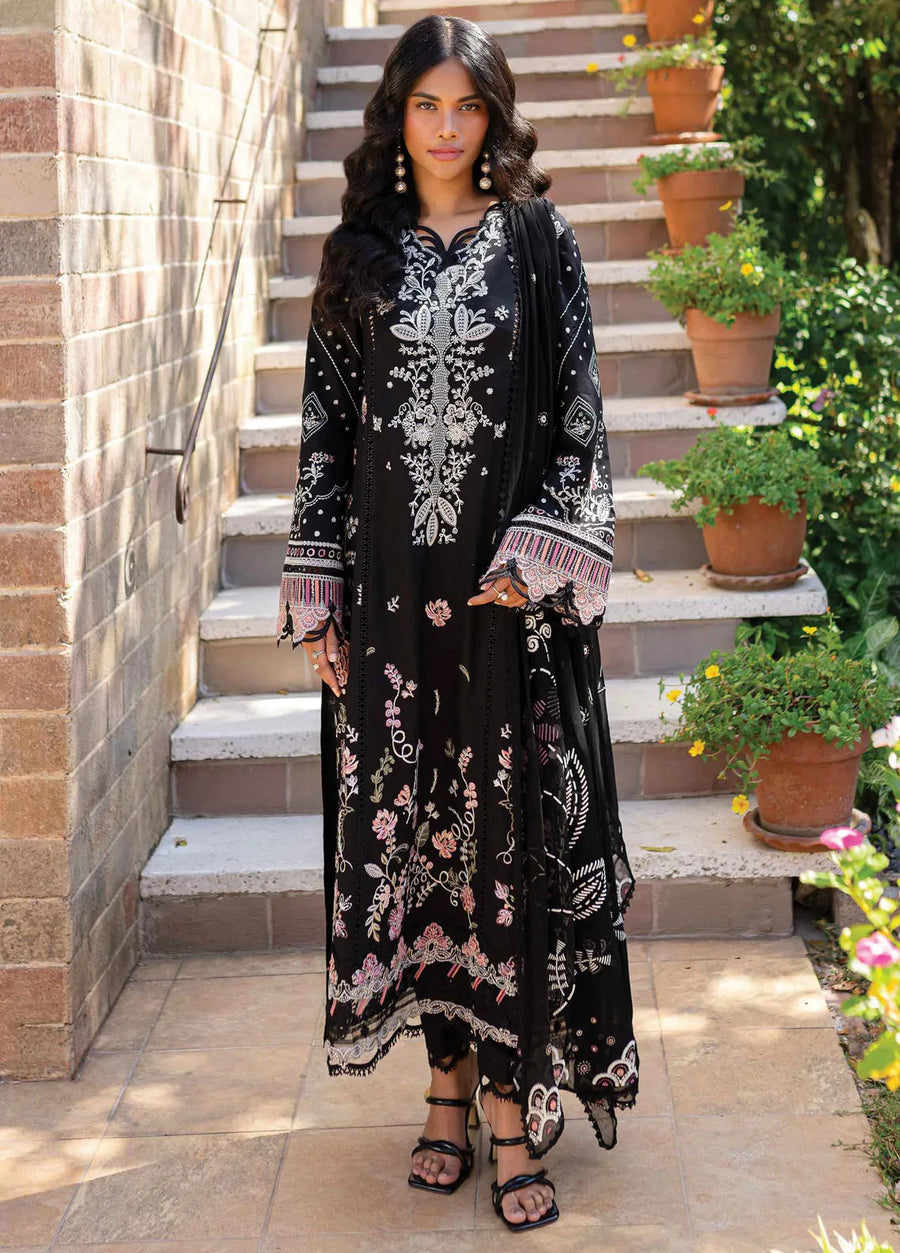 Qalamkar Qline Embroidered Lawn Unstitched 3Pc Suit QM-04 GIGI