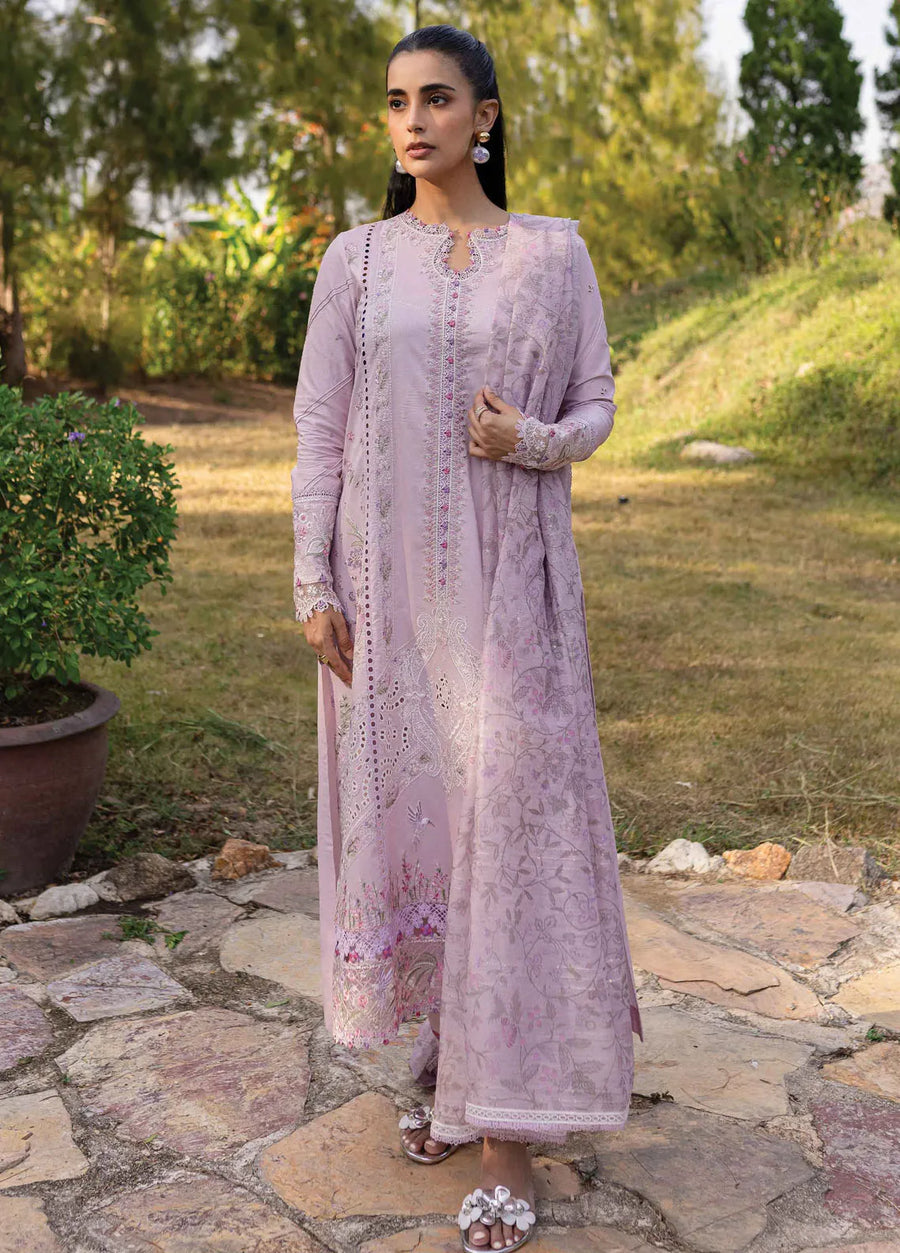 Qalamkar Qline Embroidered Lawn Unstitched 3Pc Suit QM-05 CECILIA