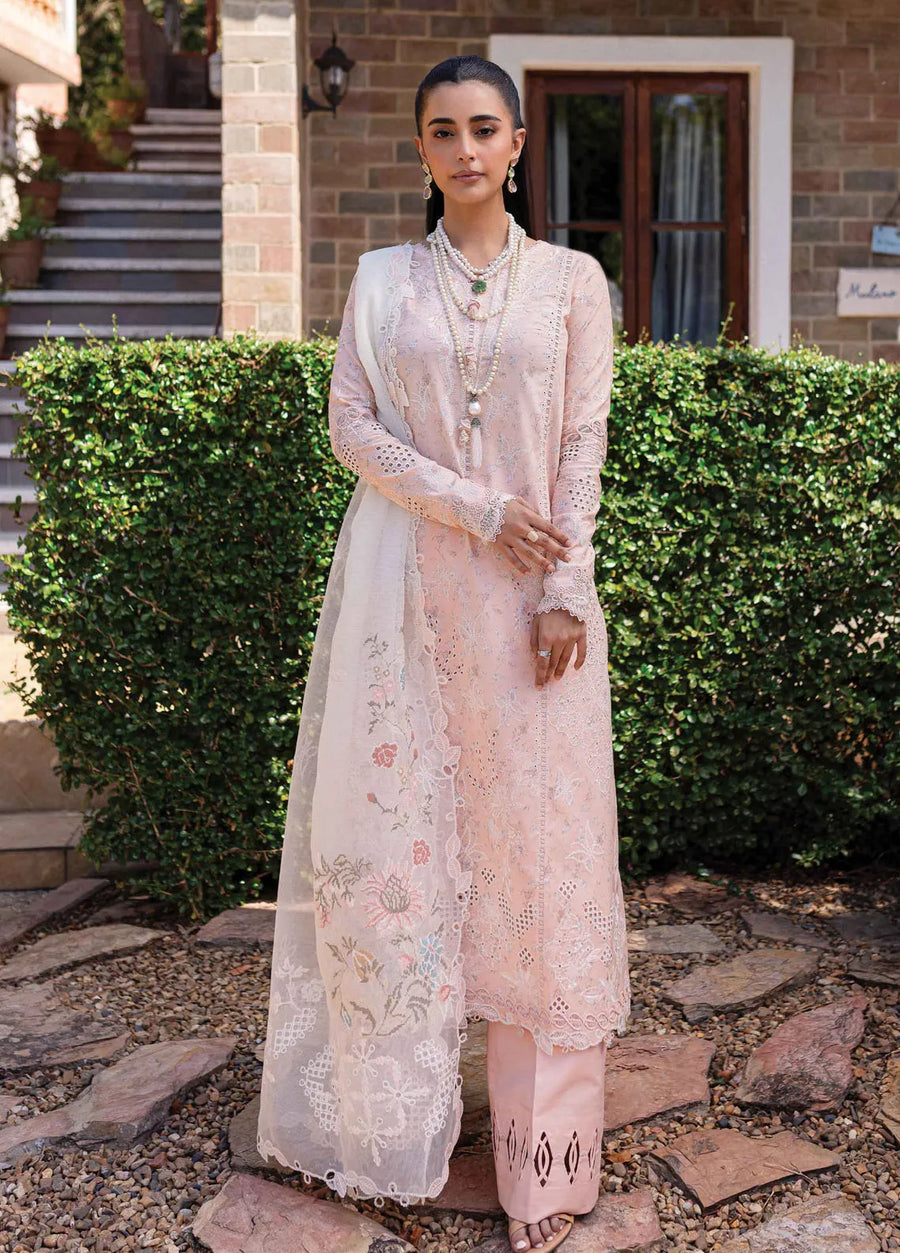 Qalamkar Qline Embroidered Lawn Unstitched 3Pc Suit QM-12 MISO
