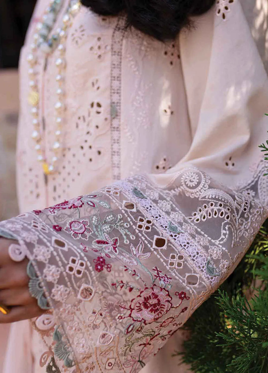 Qalamkar Qline Embroidered Lawn Unstitched 3Pc Suit QM-14 NEHA