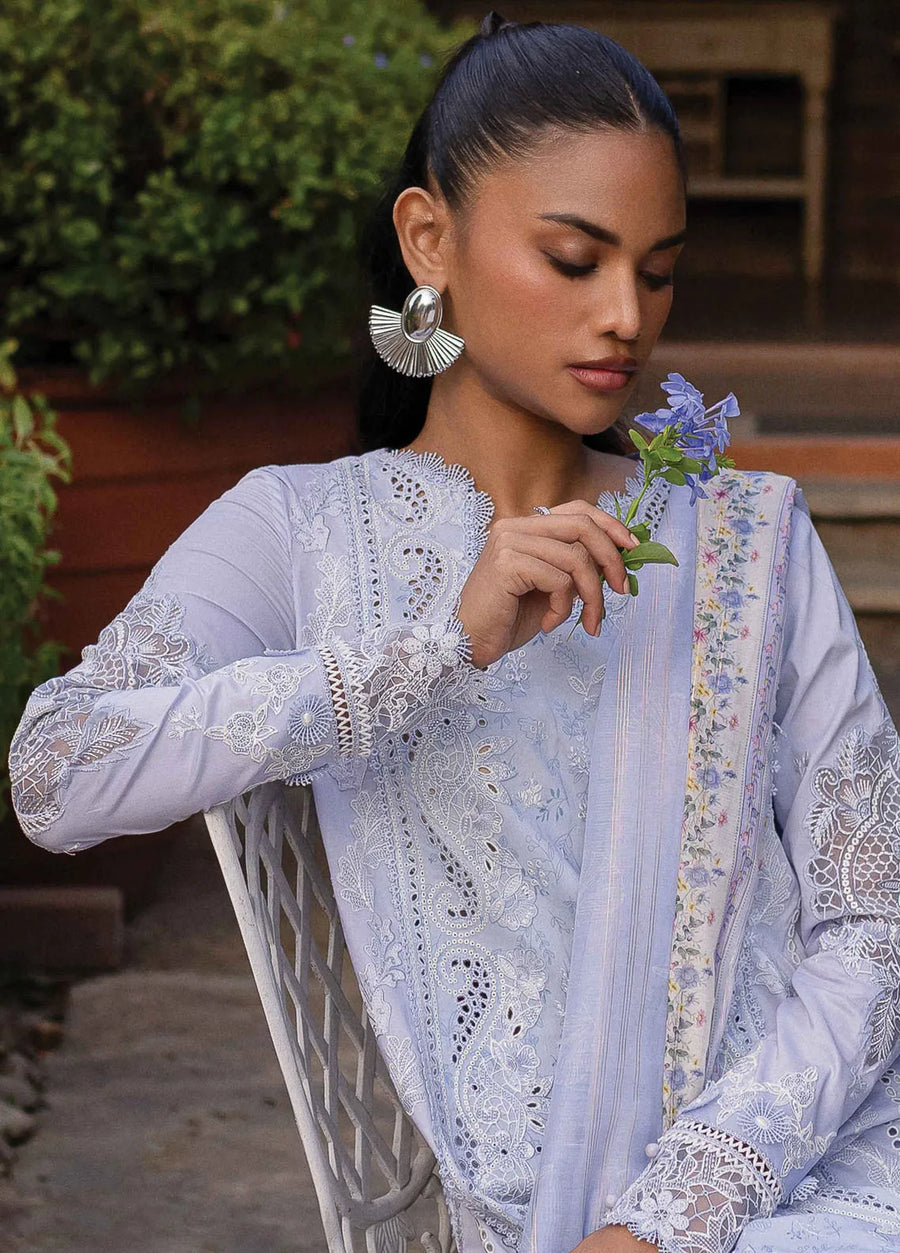 Qalamkar Qline Embroidered Lawn Unstitched 3Pc Suit QM-17 LYLA