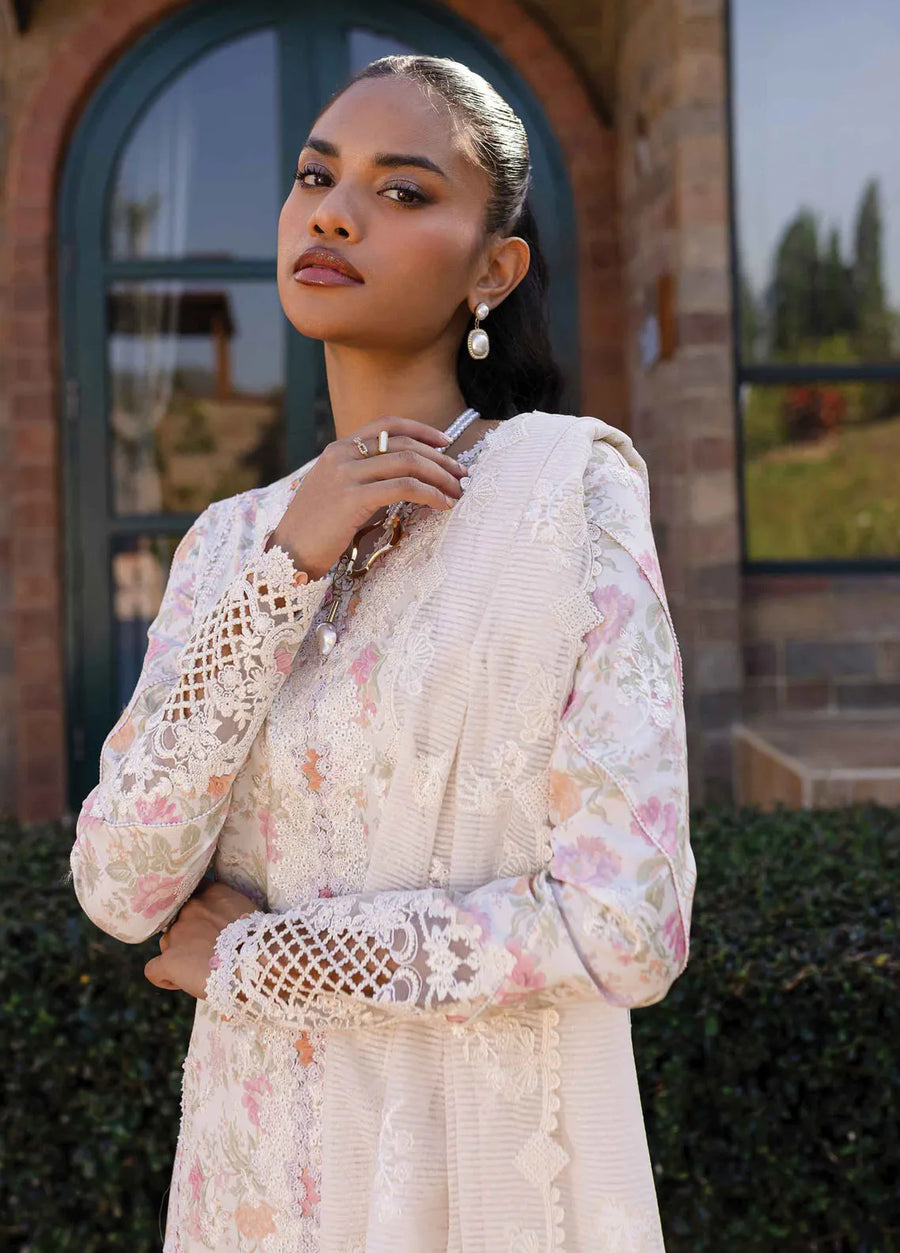 Qalamkar Qline Embroidered Lawn Unstitched 3Pc Suit QM-18 FEEHA