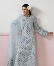 Qalamkar QPrints Embroidered Lawn Unstitched 3Pc Suit QQP-10B Aline