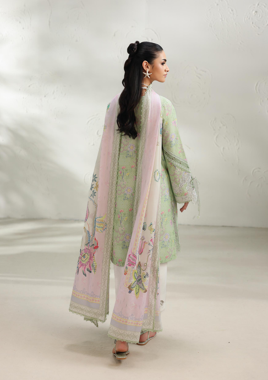 Qalamkar QPrints Embroidered Lawn Unstitched 3Pc Suit QQP-01A Talya