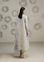 Qalamkar QPrints Embroidered Lawn Unstitched 3Pc Suit QQP-01B Ameena