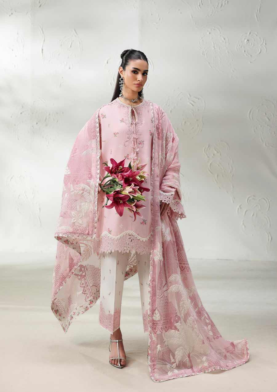 Qalamkar QPrints Embroidered Lawn Unstitched 3Pc Suit QQP-02A Rimah