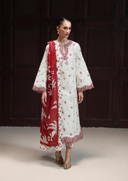 Qalamkar QPrints Embroidered Lawn Unstitched 3Pc Suit QQP-02B Hania