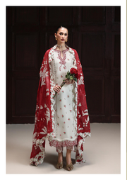 Qalamkar QPrints Embroidered Lawn Unstitched 3Pc Suit QQP-02B Hania