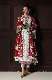 Qalamkar QPrints Embroidered Lawn Unstitched 3Pc Suit QQP-02B Hania