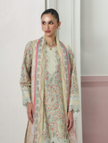 Qalamkar QPrints Embroidered Lawn Unstitched 3Pc Suit QQP-04B Zayra