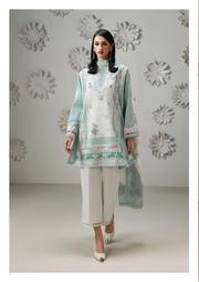 Qalamkar QPrints Embroidered Lawn Unstitched 3Pc Suit QQP-05B Rasha