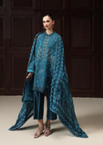 Qalamkar QPrints Embroidered Lawn Unstitched 3Pc Suit QQP-06A Alyra
