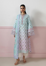 Qalamkar QPrints Embroidered Lawn Unstitched 3Pc Suit QQP-07A Arden