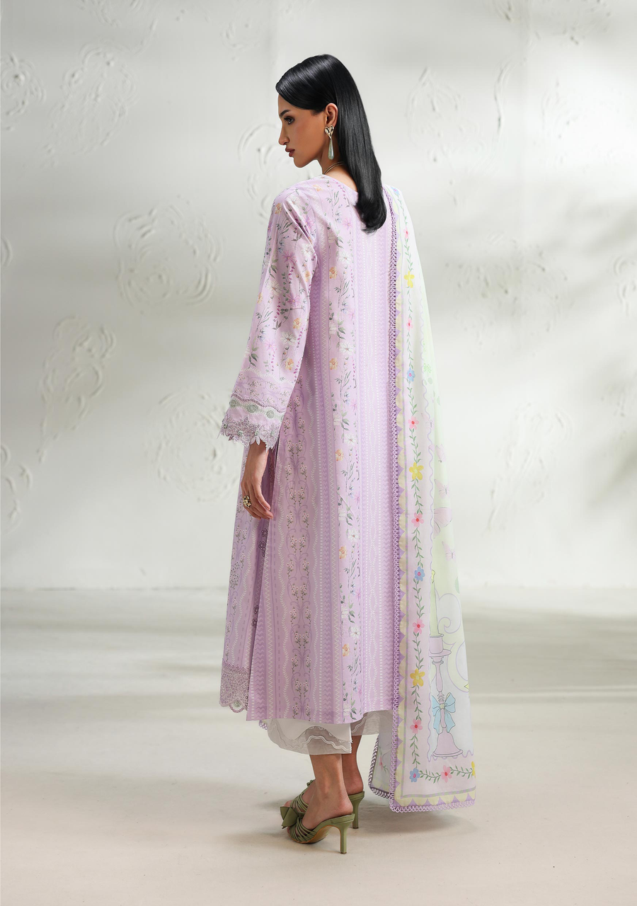 Qalamkar QPrints Embroidered Lawn Unstitched 3Pc Suit QQP-08B Elsie