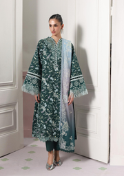 Qalamkar QPrints Embroidered Lawn Unstitched 3Pc Suit QQP-09B Diane