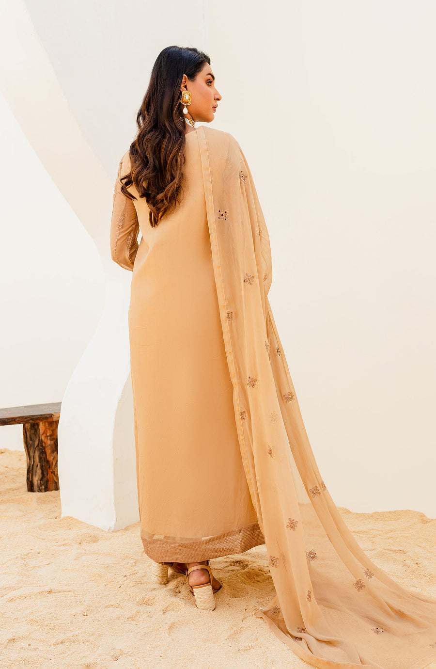 Maryum N Maria Sejal Embroidered Chiffon Unstitched 3Pc Suit QS23-501