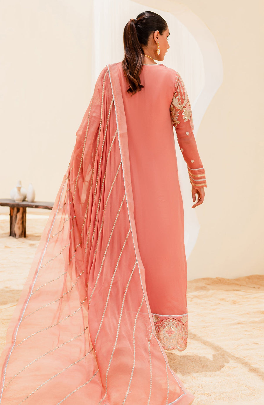 Maryum N Maria Sejal Embroidered Chiffon Unstitched 3Pc Suit QS23-509