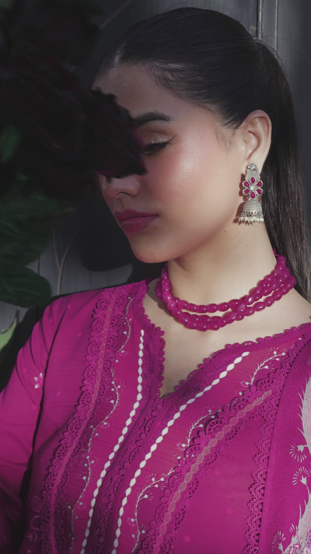 Qalamkar QPrints Unstitched Jacquard Weaved 3Pc Suit QW-01B JORIS