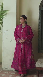 Qalamkar QPrints Unstitched Jacquard Weaved 3Pc Suit QW-02A MIREL