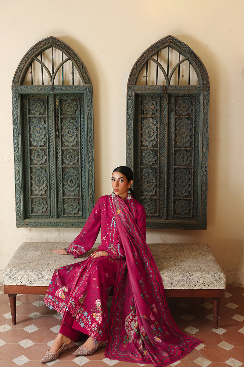 Qalamkar QPrints Unstitched Jacquard Weaved 3Pc Suit QW-02A MIREL