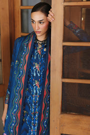 Qalamkar QPrints Unstitched Jacquard Weaved 3Pc Suit QW-02B SILAS