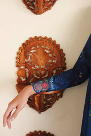 Qalamkar QPrints Unstitched Jacquard Weaved 3Pc Suit QW-02B SILAS