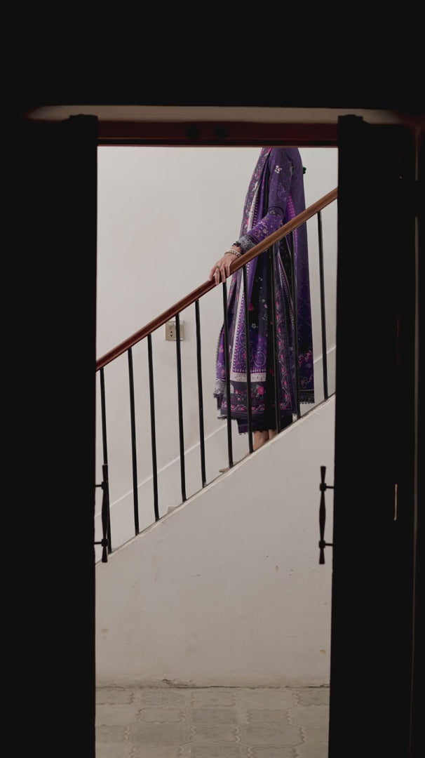 Qalamkar QPrints Unstitched Jacquard Weaved 3Pc Suit QW-03B VANNA