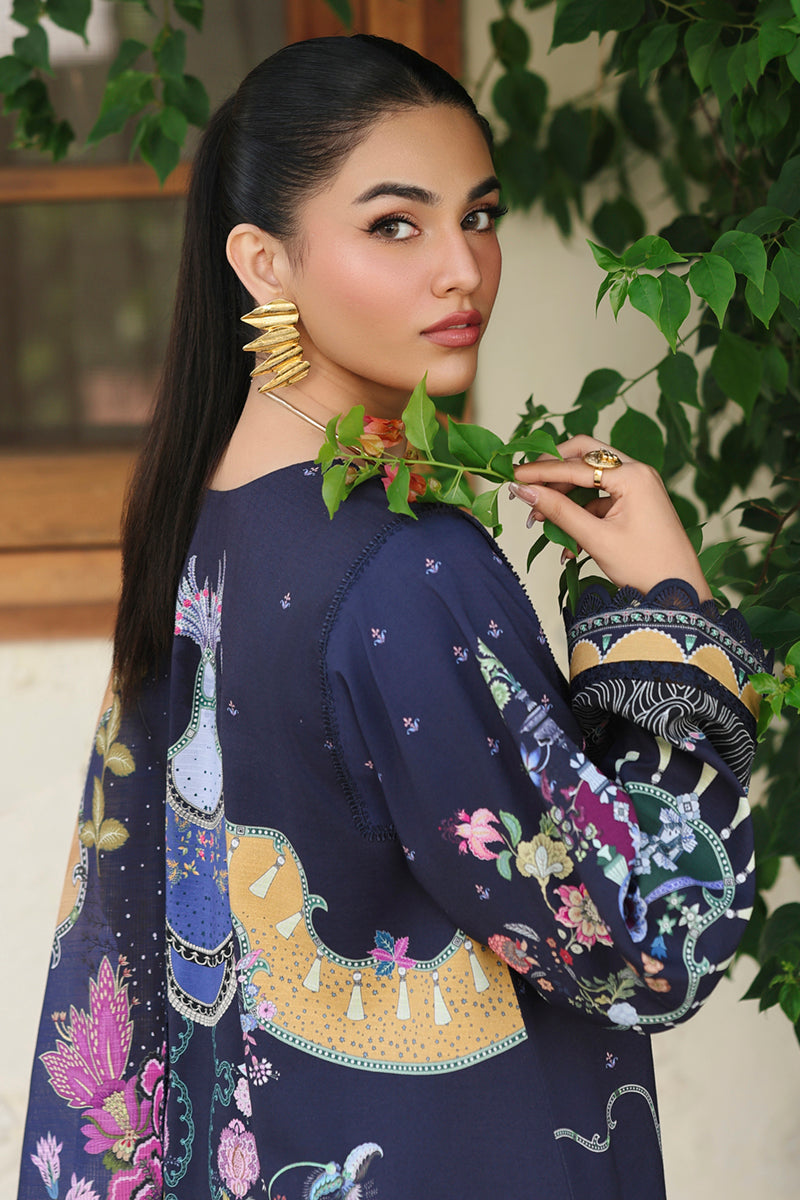 Qalamkar QPrints Unstitched Jacquard Weaved 3Pc Suit QW-04A ALLAN