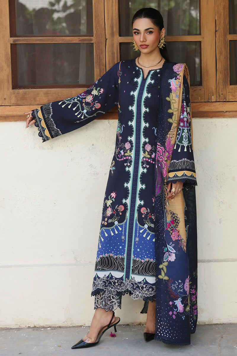 Qalamkar QPrints Unstitched Jacquard Weaved 3Pc Suit QW-04A ALLAN
