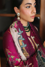 Qalamkar QPrints Unstitched Jacquard Weaved 3Pc Suit QW-04B LACEY