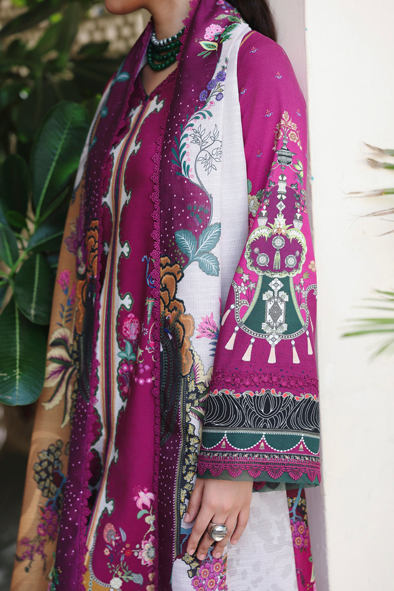 Qalamkar QPrints Unstitched Jacquard Weaved 3Pc Suit QW-04B LACEY