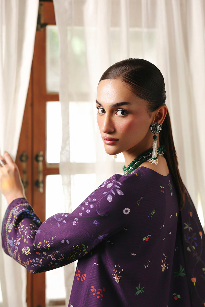 Qalamkar QPrints Unstitched Jacquard Weaved 3Pc Suit QW-05A ELIAN