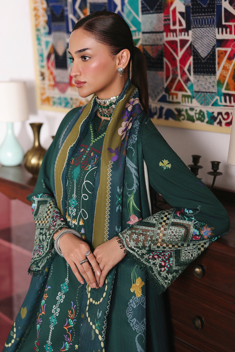 Qalamkar QPrints Unstitched Jacquard Weaved 3Pc Suit QW-06A KARLA